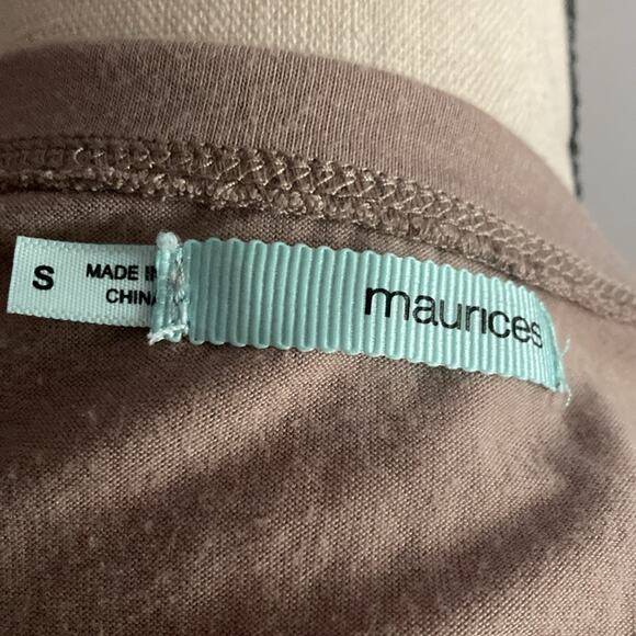 Maurices boho crochet front short sleeve tshirt small - Picture 5 of 10